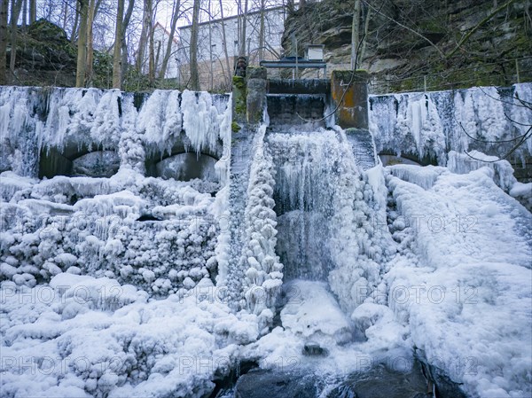 The Niezelgrund hydroelectric power plant power station is a listed small hydroelectric power