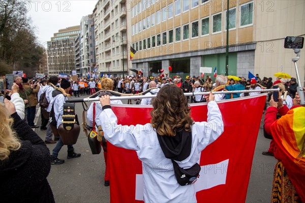 Brussels, 23 January: European demonstration for democracy, organised by the Europeans United