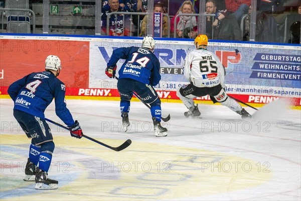 Game scene Adler Mannheim against Fischtown Pinguins Bremerhaven (PENNY DEL, German Ice Hockey