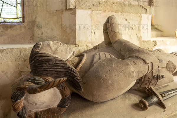 Tomb of Sir John Seymour d 1590 father of Queen Jane Seymour, Great Bedwyn church, Wiltshire,