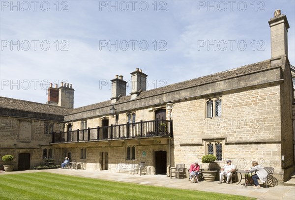 Sexey's hospital, almshouses and chapel founded by Hugh Sexey in 1638, Bruton, Somerset, England,