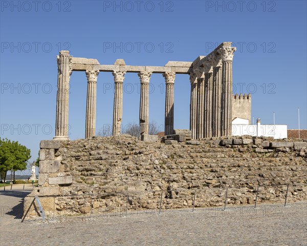 Templo Romano, Roman temple, ruins dating from 2nd or early 3rd century, commonly referred to as