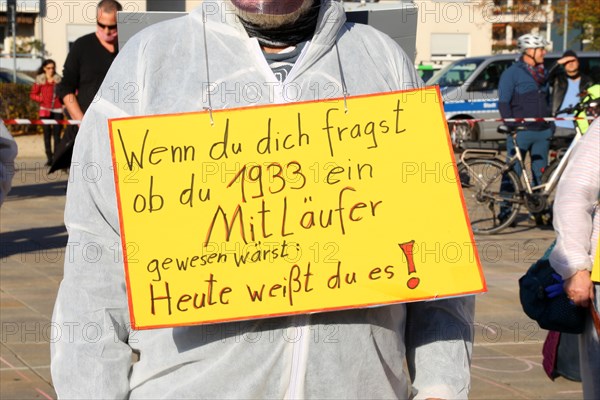 Speyer: Corona protests against the federal government's measures. The protests were organised by