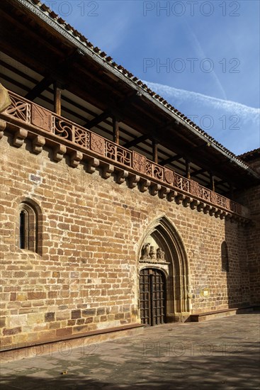 Aragonese Gothic architectural style Church fortress of Santa Maria la Mayor, Ezcaray, La Rioja,