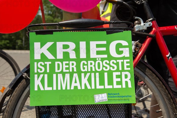 Ramstein 2022 peace camp bicycle demonstration: A bicycle demonstration was held on Sunday under