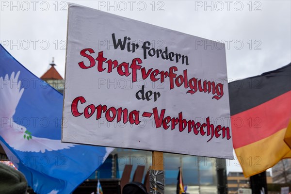 Karlsruhe, 10 December 2023: Large demonstration in favour of reappraisal of the coronavirus