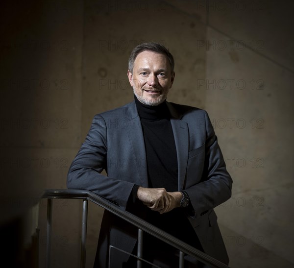 Christian Lindner (FDP), Federal Minister of Finance, photographed in the stairwell of the Federal