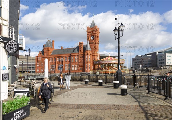 Pierhead building 1897 architect William Frame, Cardiff Railway Company, Cardiff Bay, Wales, UK,