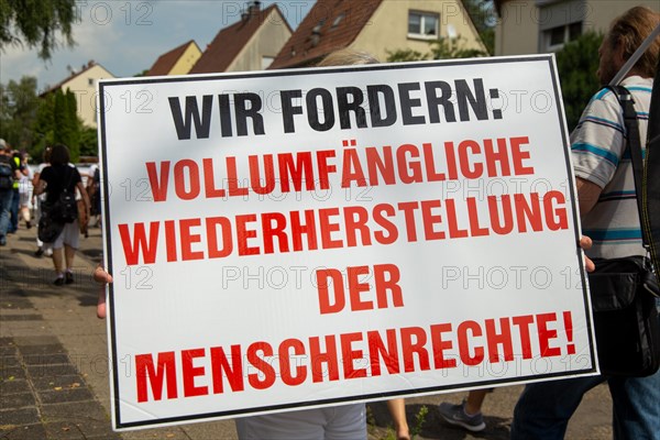 Demonstration in Landau, Palatinate: The demonstration was directed against the government's