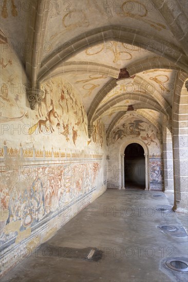 Image set of Casas Pintadas, Evora, Portugal unusual 16th-century murals paintings of creatures