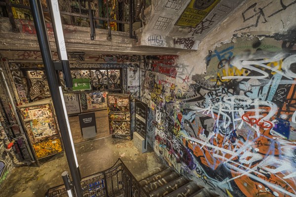 Graffiti in the stairwell of the former Kunsthaus Tacheles, now Museum Fotografiska, Am Tacheles