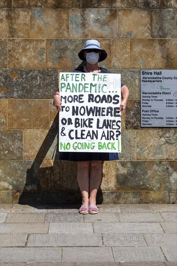 Extinction Rebellion climate change campaign silent protest, County Council HQ, Warwick,