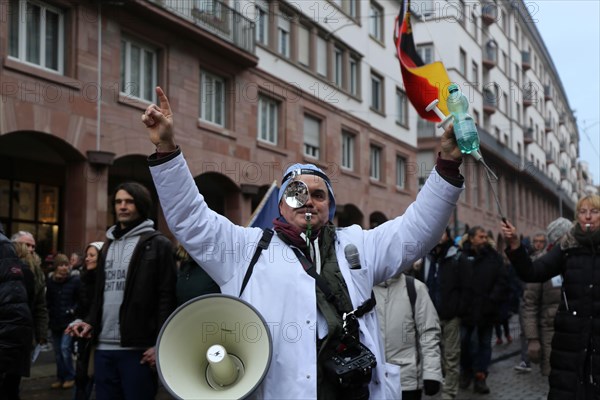 Strasbourg, France: Large demonstration for freedom against the corona measures and the vaccination