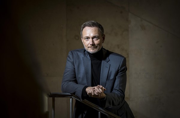 Christian Lindner (FDP), Federal Minister of Finance, photographed in the stairwell of the Federal
