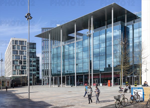 BBC Cymru Wales TV studios headquarters building, Central Square, Cardiff, South Wales, UK opened