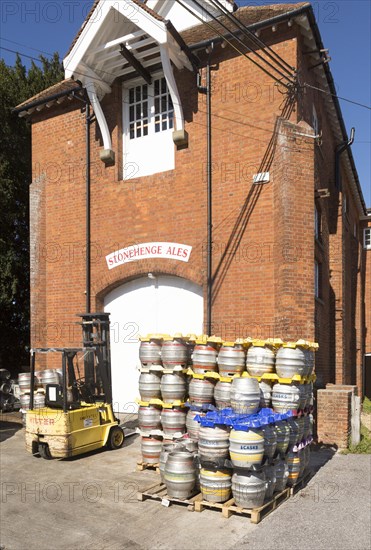 Stonehenge Ales brewery, Netheravon, Wiltshire, England, UK in old electrical power plant building