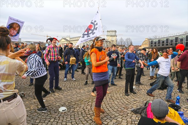 Large demonstration by critics of the corona measures in Kassel: Protests took place simultaneously