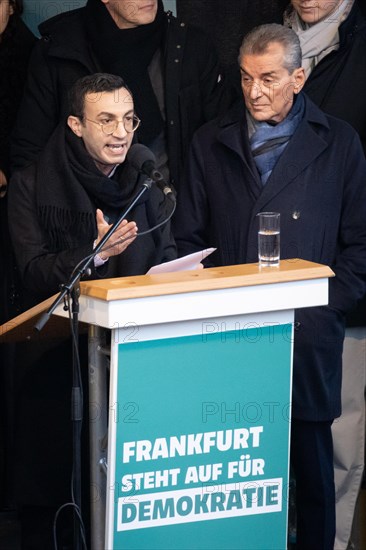 Around 20, 000 people gathered on the Roemerberg in Frankfurt am Main on 5 February 2024 to