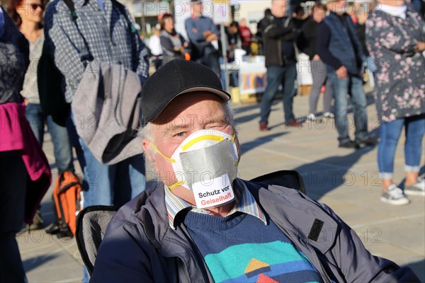 Speyer: Corona protests against the federal government's measures. The protests were organised by