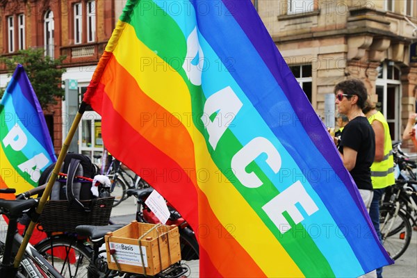 Ramstein 2021 peace camp bicycle demonstration: A bicycle demonstration took place on Saturday
