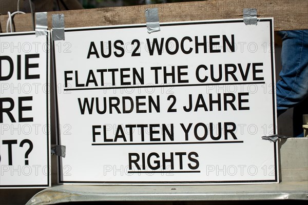 Lateral thinking demo in Darmstadt, Hesse: The demonstration was directed against the corona