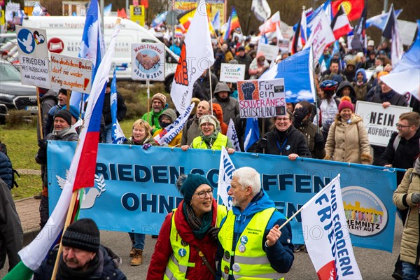 A large peace demonstration took place in Ramstein. Several thousand participants demonstrated