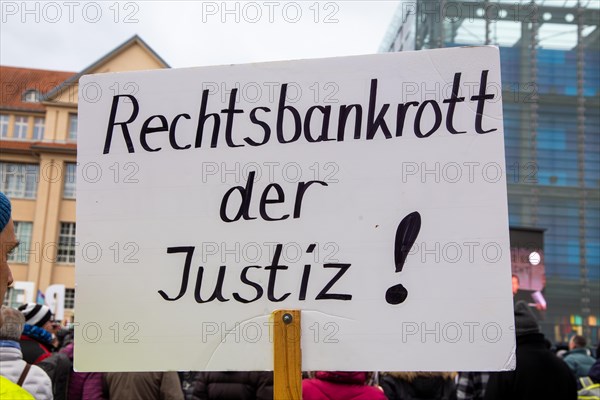 Karlsruhe, 10 December 2023: Large demonstration in favour of reappraisal of the coronavirus