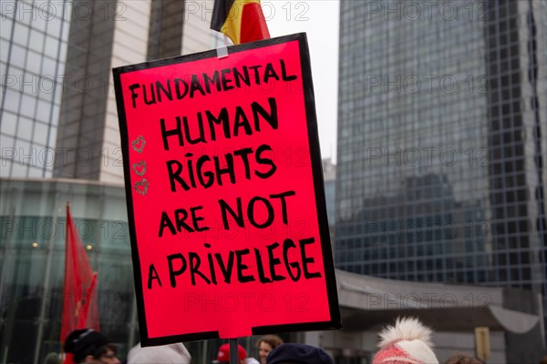 Brussels, 23 January: European demonstration for democracy, organised by the Europeans United