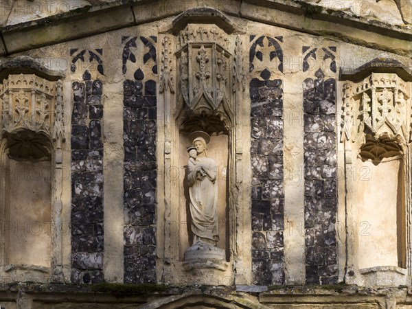 Church of Saint Mary of the Assumption, Ufford, Suffolk, England, UK statue of Blessed Virgin Mary