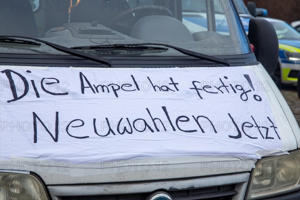 Farmers' protests in Ludwigshafen am Rhein: large demonstration by farmers from the Southern