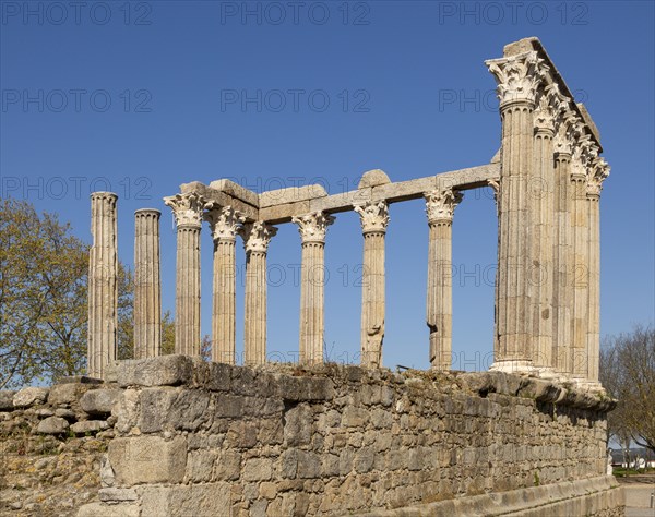 Templo Romano, Roman temple, ruins dating from 2nd or early 3rd century, commonly referred to as