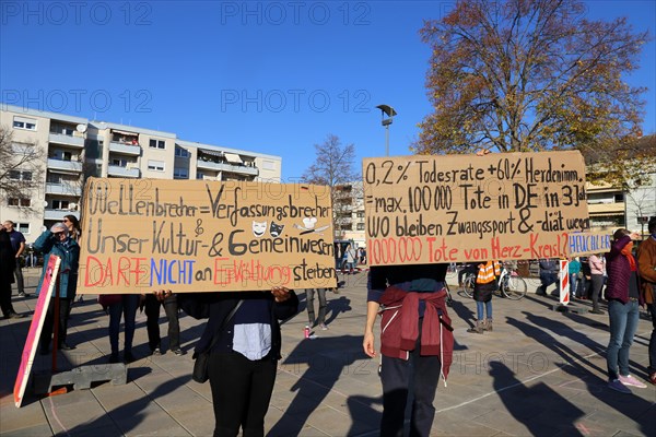 Speyer: Corona protests against the federal government's measures. The protests were organised by