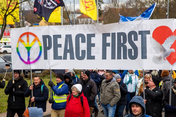 A large peace demonstration took place in Ramstein. Several thousand participants demonstrated