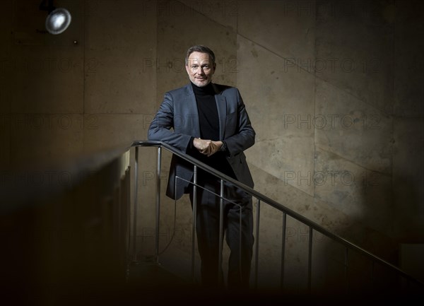 Christian Lindner (FDP), Federal Minister of Finance, photographed in the stairwell of the Federal