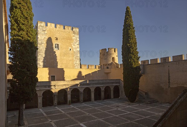 Hotel tourist accommodation in former castle Pousada Castelo de Altivo, Alvito, Baixo Alentejo,