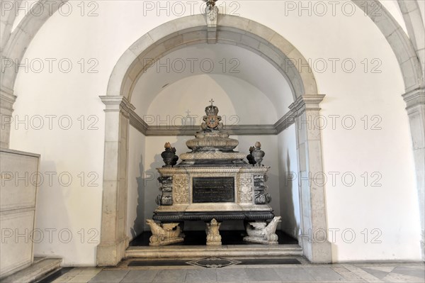 Stone sarcophagi, burial place of the House of Braganza, Monastery of Sao Vicente de Fora, built