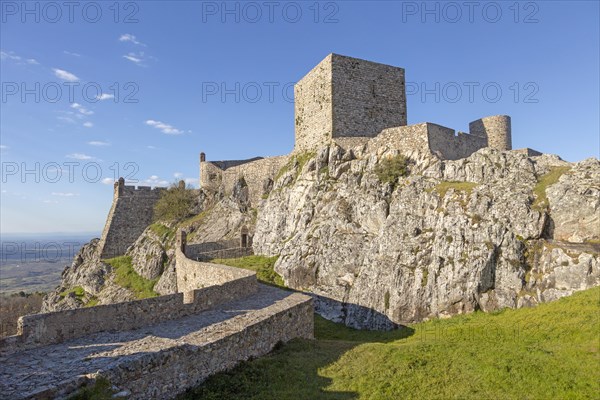 Historic castle medieval village of Marvao, Portalegre district, Alto Alentejo, Portugal, Southern