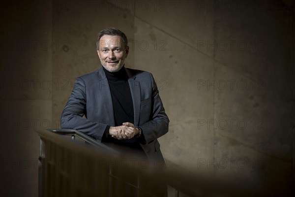 Christian Lindner (FDP), Federal Minister of Finance, photographed in the stairwell of the Federal
