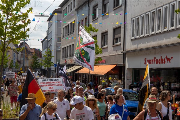 Demonstration in Landau, Palatinate: The demonstration was directed against the government's