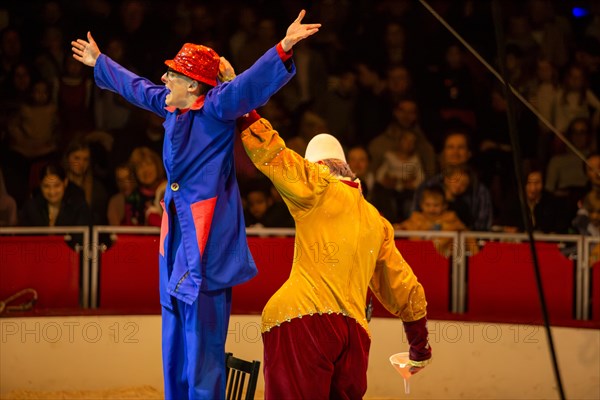 Ludwigshafen 24.12.2023: Performance of the Ludwigshafen Christmas Circus on Christmas Eve