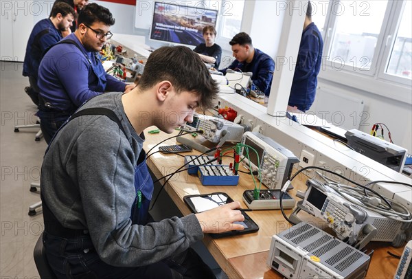 Trainees at a Deutsche Bahn training centre for industrial and technical professions, Berlin,