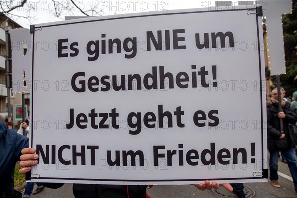 Karlsruhe, 10 December 2023: Large demonstration for the reappraisal of the corona measures. At the