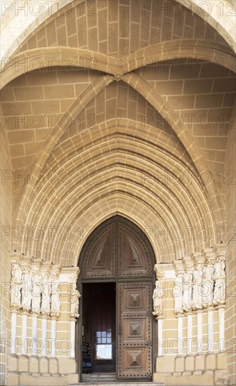 Historic Roman Catholic cathedral church of Evora, Se de Evora, in the city centre, Basilica
