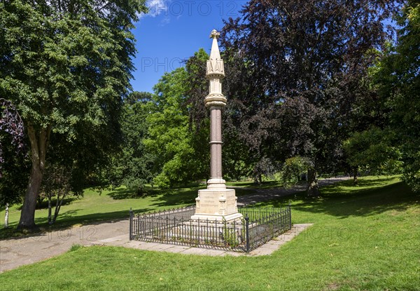 Monument memorial to nine protestant martyrs 1515-1558, Christchurch Park, Ipswich, Suffolk,