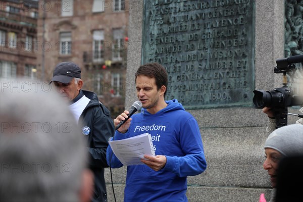 Strasbourg, France: Large demonstration for freedom against the corona measures and the vaccination