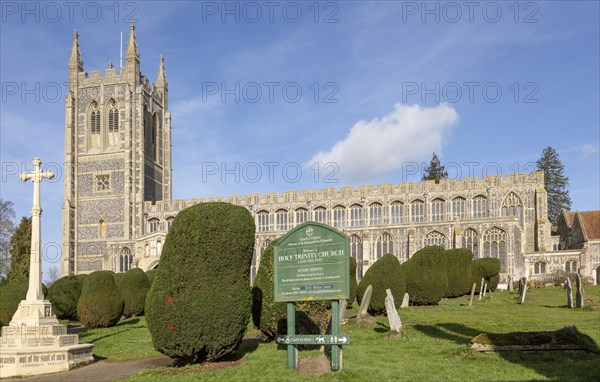 Holy Trinity Church, Long Melford, Suffolk, England, UK Perpendicular Gothic architecture built