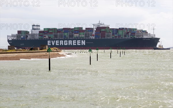 Evergreen Ever Govern one of the world's largest container ships making maiden call at Port of