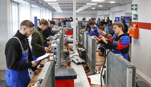 Trainees at a Deutsche Bahn training centre for industrial and technical professions, Berlin,