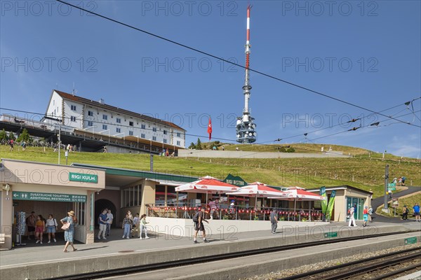 Hotel am Bergbahnhof Rigi-Kulm, Lake Lucerne, Canton Lucerne, Switzerland, Rigi, Schwyz,