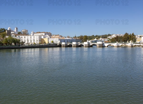 Ponte Romana de Tavira, Roman Bridge spanning the River Gilao, Rio Gilao, present structure dates